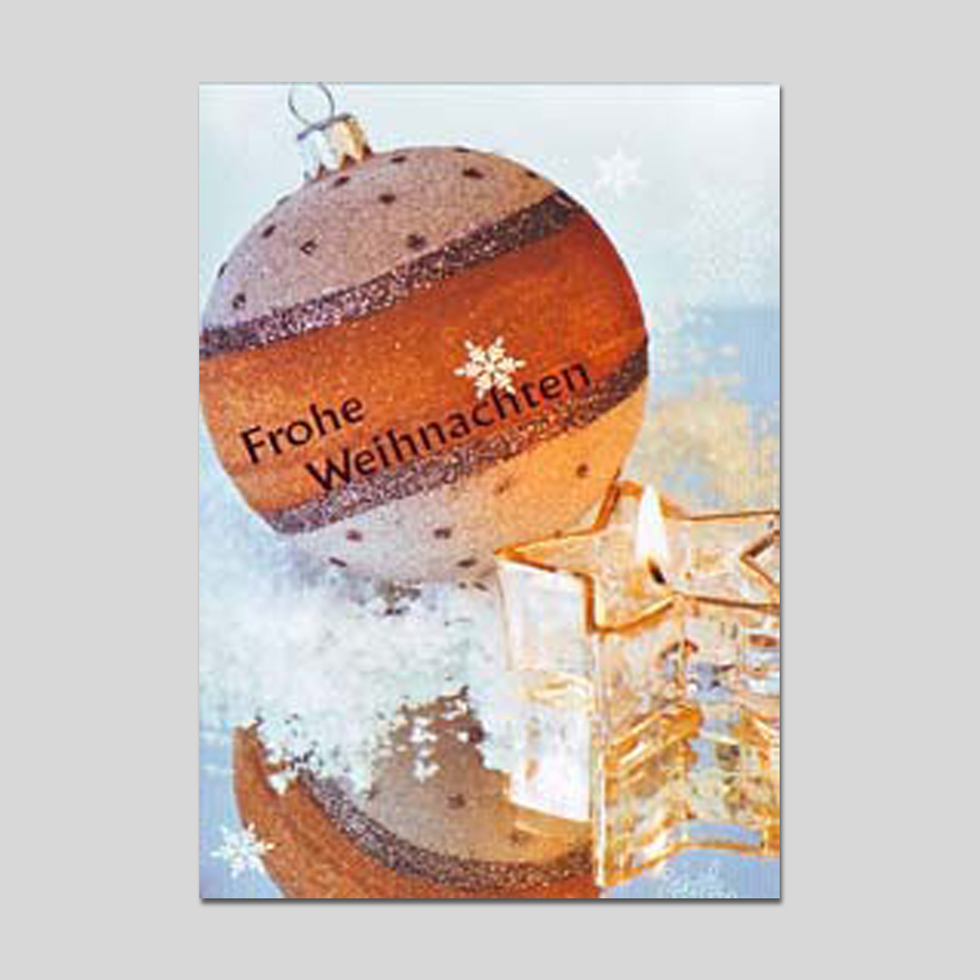 Minikarte Weihnachten mit Klammer